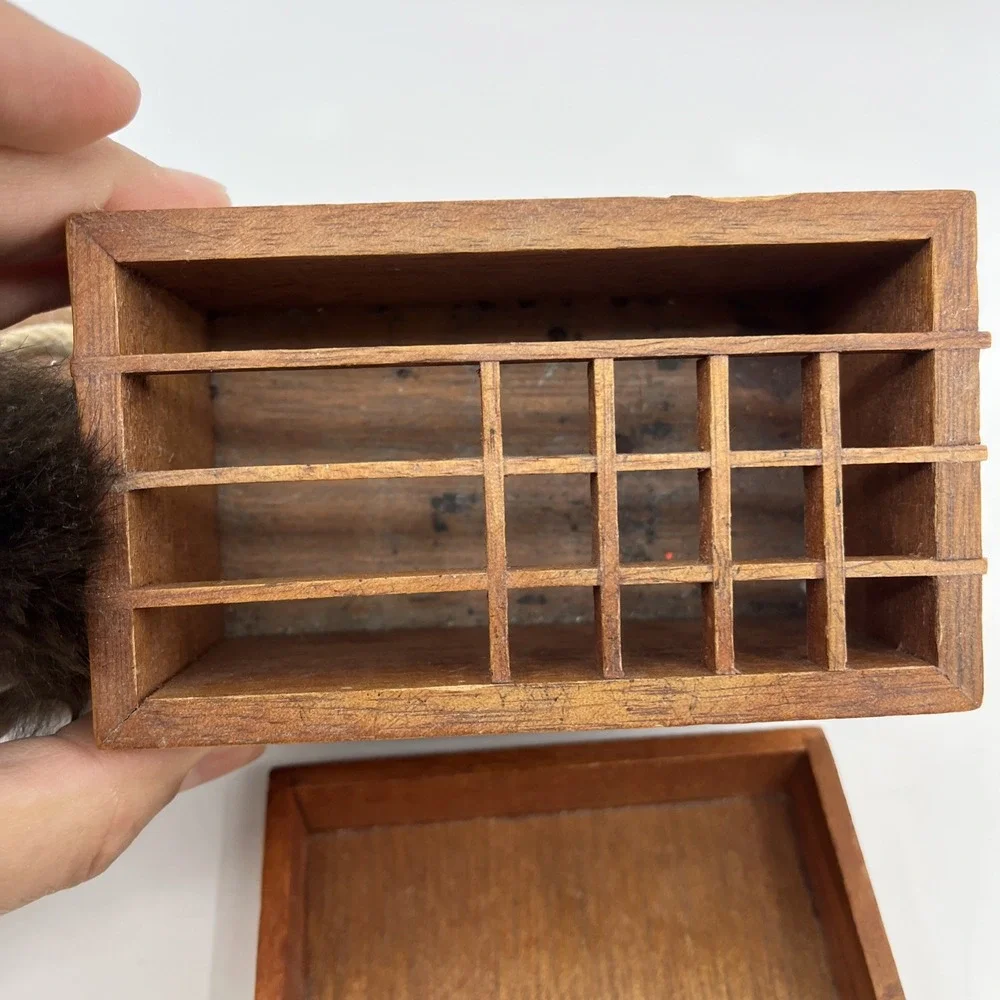 MCM‎ Kitschy Desk Organizer 1950's Wood Earl Bernard Japan Odd Couple